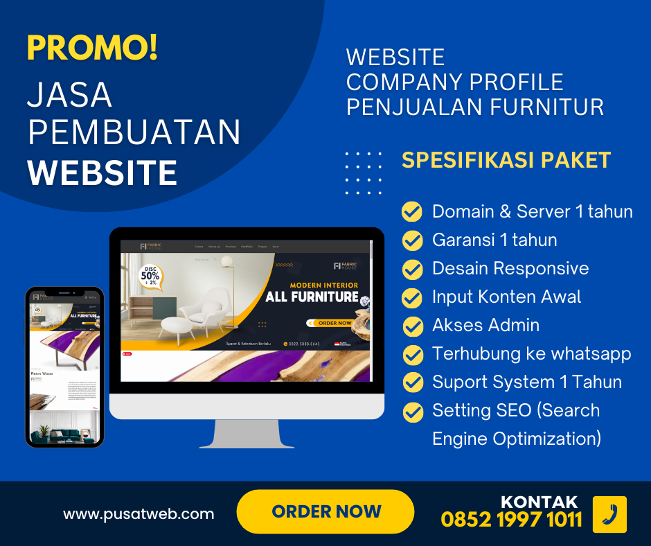 promo pembuatan website furnitur