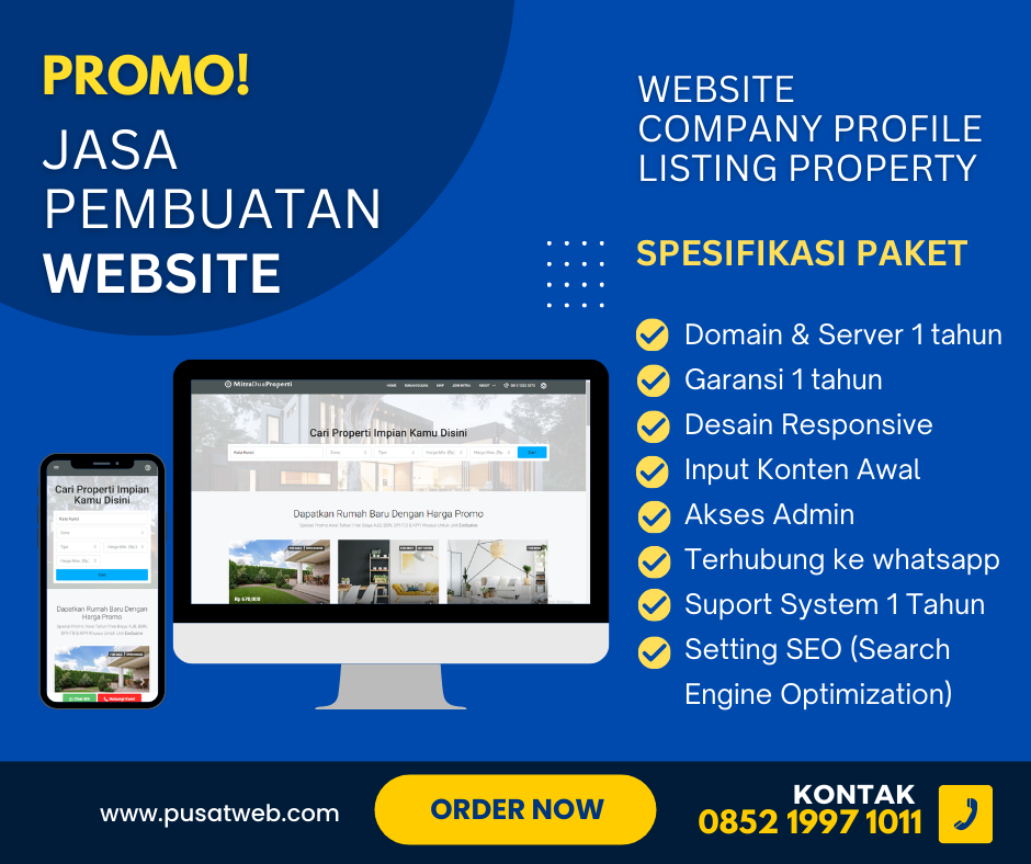 promo pembuatan website listing properti